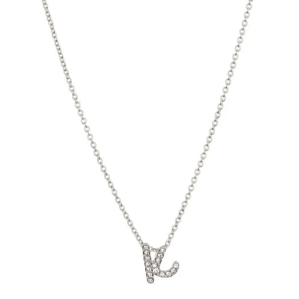 Nadri initial cubic zirconia necklace “K” NWT